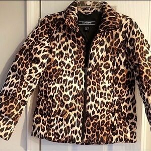Leopard Print Puffer Jacket